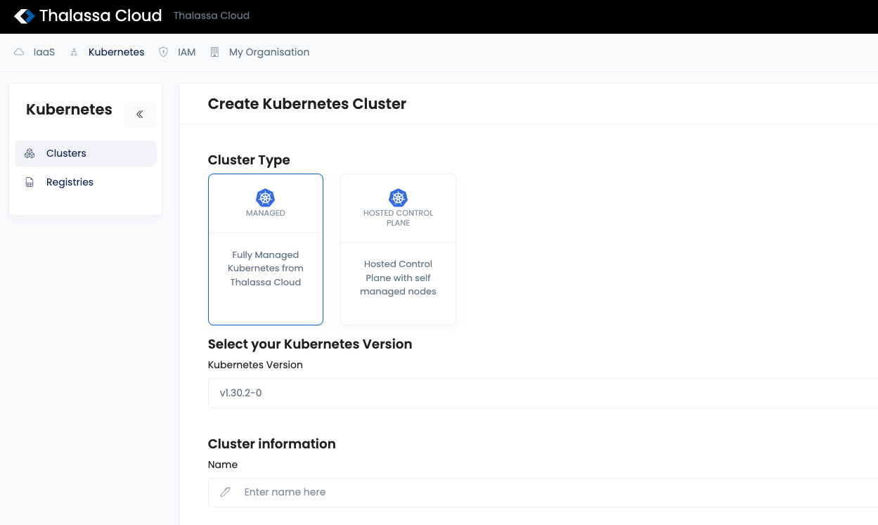 Create Kubernetes Clusters